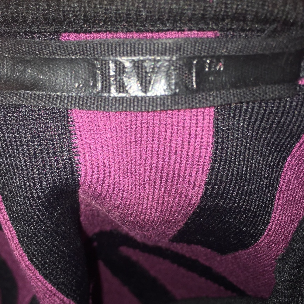 RVN Bodycon Stripe Printed Stretch Knit dress - Picture 4 of 5